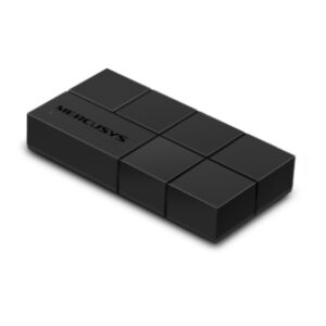 Mercusys black modular block device composed of eight cubes shown at an angled view with the brand visible on the side