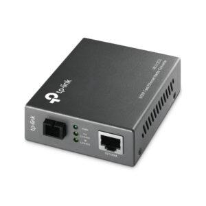 TP Link PoE injector with a power input and a 10100M Ethernet port four LEDs for PWR and linkactivity status