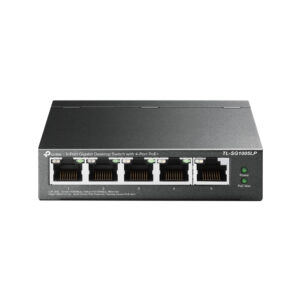 Switch TP Link TP-Link TL-SG1005LP dispositivo de redes No administrado Gigabit Ethernet (10/100/1000) Energía sobre Ethernet (PoE) Negro