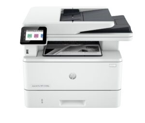 Impresora Multifuncional HP LaserJet Pro 4103fdw Conexiones inalámbricas Multifunction Blanco y negro Impresora, Copiadora, escáner; Doble cara
