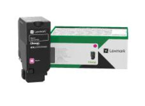JFM Technology Black toner cartridge beside its Lexmark packaging box for a laser printer