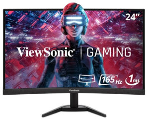Monitor ViewSonic VX Series VX2418C monitor de computadora 61 cm (24″) 1920 x 1080 Pixeles LCD Negro