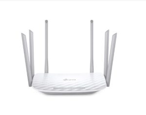 Red TP Link AC1900 DualBand WiFi Router