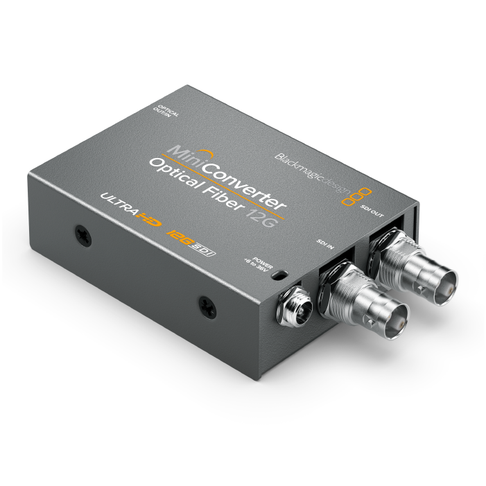 Convertidor Blackmagic Mini Converter Optical Fiber 12G vista 3 JFM Technology Convertidor blackmagic mini converter optical fiber 12g vista 3