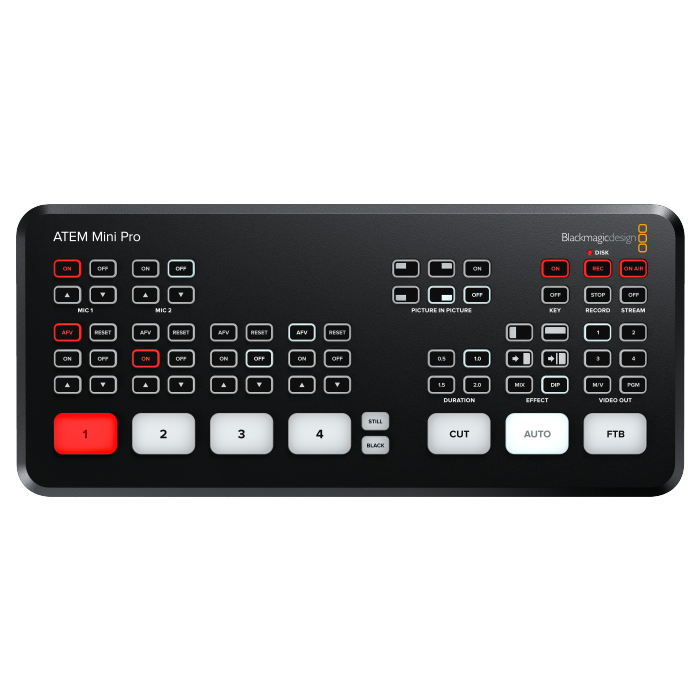 Mezclador Video Blackmagic Atem Mini Pro vista 2 JFM Technology Mezclador Video Blackmagic Atem Mini Pro vista 2
