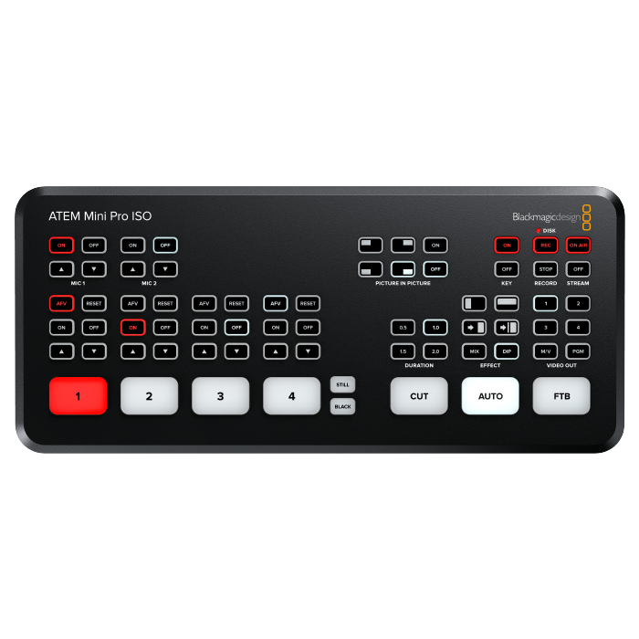 Mezclador DE Video Atem Mini Pro Iso vista 2 JFM Technology Mezclador DE Video Atem Mini Pro Iso vista 2
