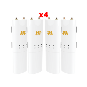 MIMOSA NETWORKS C5CPACK*4 PACK DE 4 RADIOS CONECTORIZADO PTP 4.9 - 6.4 GHZ Y PTMP, 4.9 - 6.2 GHZ, 500 MBPS, MIMO 2X2