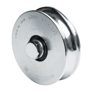Rueda galvanizada Comunello 11501030-001 300V-90 para control de acceso