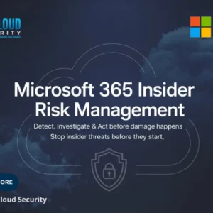 CFQ7TTC0HD6S1 JFM Technology Promotional banner for Microsoft 365 Insider Risk Management featuring NG Cloud Security and Microsoft logos with a Learn More CTA on a cloudy dark blue background
