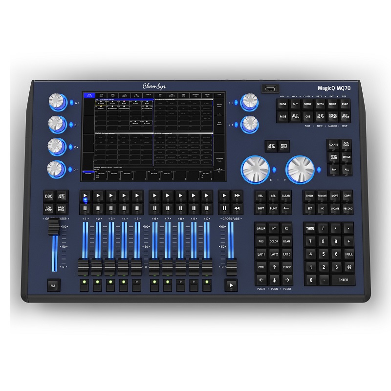 Consola DE Iluminación Chamsys MQ70 vista 3 JFM Technology Consola de iluminación chamsys mq70 vista 3