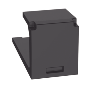 PANDUIT CMBBL-X Módulo de tapa ciega (Inserto Ciego), Mini-Com, Color Negro