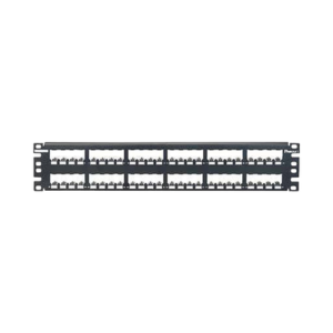 PANDUIT CP48BLY Panel de Parcheo Modular Mini-Com (Sin Conectores), Plano, Totalmente Blindado, de 48 puertos, 2UR