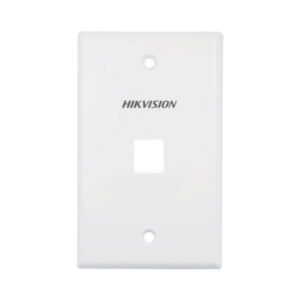 HIKVISION DS-1FPA1-A Placa Pared (Face Plate / 1 Puerto / Color Blanco / Caja con 20 Piezas