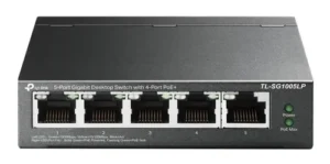 Switch TP Link TP-Link TL-SG1005LP dispositivo de redes No administrado Gigabit Ethernet (10/100/1000) Energía sobre Ethernet (PoE) Negro