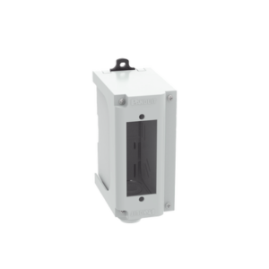 PANDUIT FDPPSIG Panel de Parcheo Modular para Fibra Óptica, de Instalación en Riel DIN Estándar de 35mm, Acepta Una Placa Acopladora FAP, Color Gris