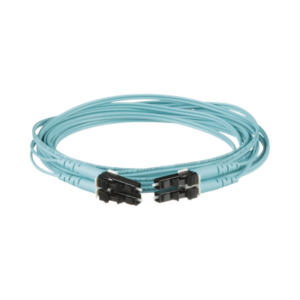 PANDUIT FX2ERLNLNSNM003 Jumper de Fibra Optica Multimodo 50/125 OM3, LC-LC Duplex, OFNR (Riser), Color Aqua, 3 Metros