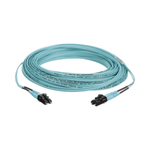 PANDUIT FX2ERLNLNSNM010 Jumper de Fibra Óptica OM3, 2 Fibras, 1.6 mm, Chaqueta OFNR, LC Dúplex a LC Dúplex, 10 Metros