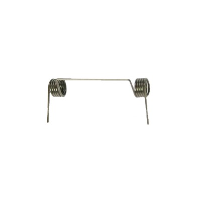 JFM Technology Small metal torsion spring assembly with coils at both ends connected by a straight bar
