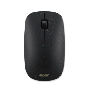Black acer wireless mouse with a starry speckle pattern and a central scroll wheel
