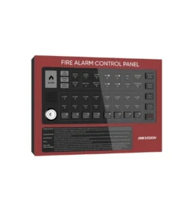 HIKVISION HF-C104 Panel de Control de Alarma contra Incendios Convencional / 4 Zonas / 32 Dispositivos por Zona / Comunicación RS485 / Ethernet / 85 dB Buzzer / Metal