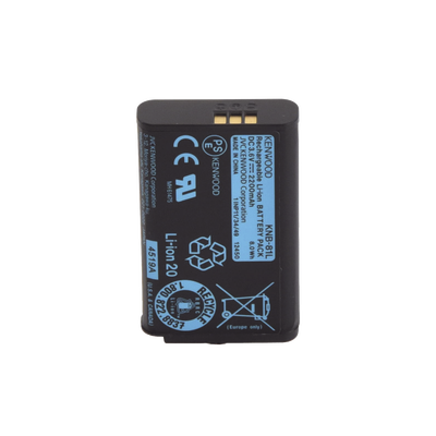 JFM Technology Rechargeable nikon camera battery with blue label and metal contacts on top