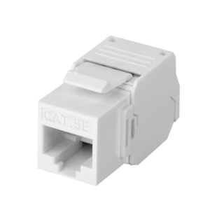LINKEDPRO BY EPCOM LP-KJ-516-TTWH Módulo Jack Keystone Cat5e (toolless), con terminación en ángulo 180 º Color Blanco, Compatible con Faceplate y Patchpanel Linkedpro