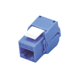 LINKEDPRO BY EPCOM LP-KJ-610-TTBU Módulo Jack Keystone Cat6 (toolless), con terminación en ángulo 180 º Color Azul, Compatible con Faceplate y Patchpanel Linkedpro