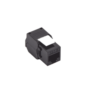 LINKEDPRO BY EPCOM LP-KJ-6A-TTBK Módulo Jack Keystone Cat6A (toolless), con terminación en ángulo 180 º Color Negro, Compatible con Faceplate y Patchpanel Linkedpro