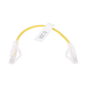 LINKEDPRO BY EPCOM LP-UT6-020-YE28 Cable de Parcheo Slim UTP Cat6 - 20 cm Amarillo Diámetro Reducido (28 AWG)