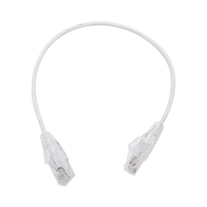 LINKEDPRO BY EPCOM LP-UT6-030-WH28 Cable de Parcheo Slim UTP Cat6 - 30 cm Blanco, Diámetro Reducido (28 AWG)
