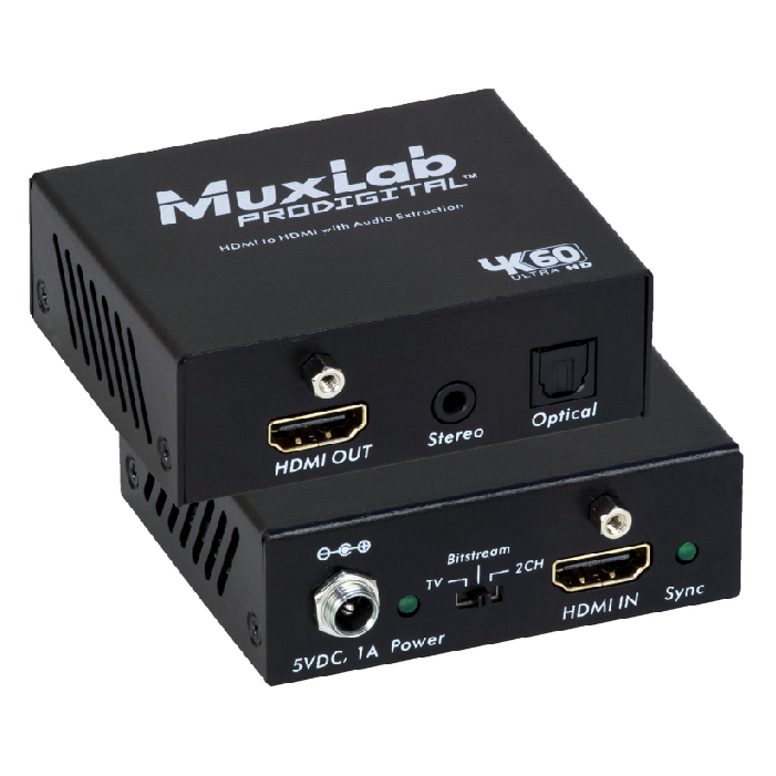 Extractor DE Audio Muxlab Para Hdmi JFM Technology Extractor de audio muxlab para hdmi