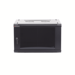 PRECISION PSTC-06-645-BDP Gabinetes PRECISION, Con Puerta Perforada, de 19in, 6UR, 450mm de Profundidad, Color Negro