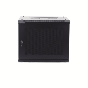 PRECISION PSTC-09-645BDP Gabinetes PRECISION, Con Puerta Perforada, de 19in, 9UR, 450mm de Profundidad, Color Negro