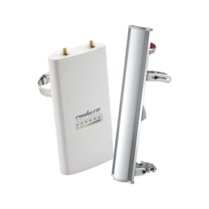 UBIQUITI ROCKETMAS214KIT Radio Estación hasta 150 Mbps, 2 Ghz (2402-2462 mhz) y Antena sectorial de 100°, (2400 - 2484 MHz) de 14 dBi