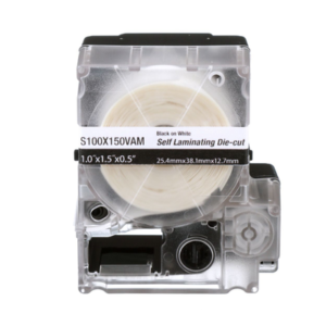 PANDUIT S100X150VAM Casete de 175 Etiquetas Autolaminadas de 25.4 x 38.1 mm, para Cables de 4 a 8.1 mm de Diámetro, Área de Impresión Color Blanco