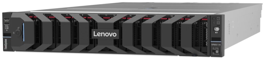 Servidor Garantía y Soporte Lenovo ThinkSystem SR650 V4 1xIntel Xeon 6505P 12C 2.2GHz 150W 1x32GB 2Rx8 ThinkSystem M.2 SATA/NVMe 2-Bay PCIe HotSwap