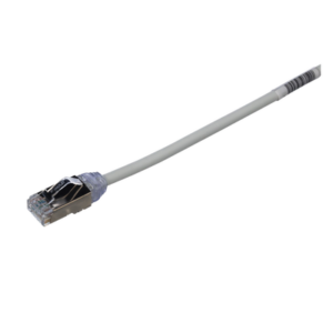 PANDUIT STP28X0.2MIG Patch Cord Cat6A, Diametro Reducido 28 AWG, Blindado S/FTP, CM/LS0H, 20 cm, Color Gris