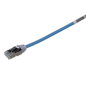 PANDUIT STP28X3MBU Patch Cord Cat6A, Diametro Reducido 28 AWG, Blindado S/FTP, CM/LS0H, 3m, Color Azul