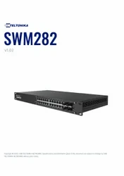 TELTONIKA SWM282 Switch Industrial Gestionado L2+, 24 Puertos Gigabit PoE+, 4 Puertos SFP, 300W PoE Budget, Rack 19", IP30, TSWOS