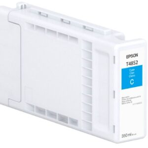 Epson cyan ink cartridge T4852 in a white plastic housing 350 ml