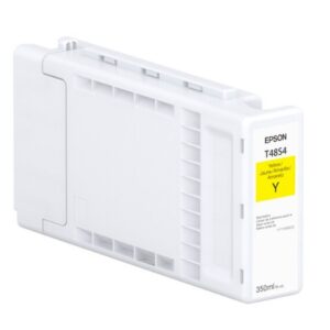 JFM Technology White Epson yellow ink cartridge for a printer labeled Y 350 ml