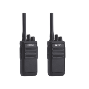 TXPRO TX-320DUO Par de radios analógicos UHF 400-470 MHz de 2 watts de potencia.