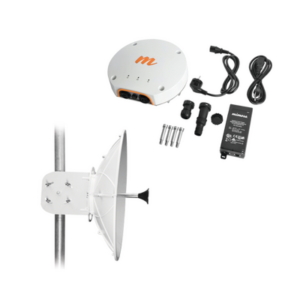 MIMOSA NETWORKS TXPD34B11KIT Radio Backhaul PTP de alto rendimiento, MIMO 4x4:4ac, IP67, 10.0–11.7 GHz, hasta 1.5 Gbps, conectorizado con antena de 34 dBi y alcance de hasta 40 km.