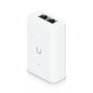 UBIQUITI U-POE+ Adaptador PoE+ / U-PoE+ / 48V DC @ 0.65A/ hasta 30W / Gigabit LAN / Protecciones de Sobretensión