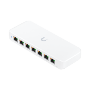 UBIQUITI USW-ULTRA-210W UniFi Switch Ultra 210W Administrable / 8 puertos GbE / (1) puerto POE++ IN opcional y (7) puertos POE+/ Wattaje depende de fuente o POE IN / Incluye fuente AC hasta 202W para POE