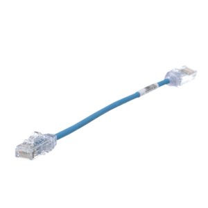 PANDUIT UTP28SP8INBU Cable de Parcheo TX6, UTP Cat6, Diámetro Reducido (28AWG), Color Azul, 8in (20.2cm)