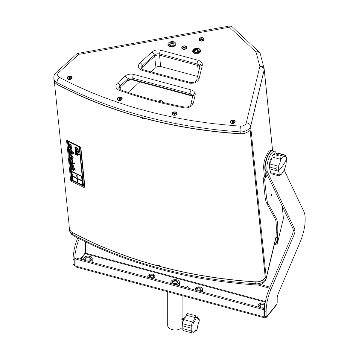 Soporte DE Colgado Para M6 vista 3 JFM Technology Soporte DE Colgado Para M6 vista 3