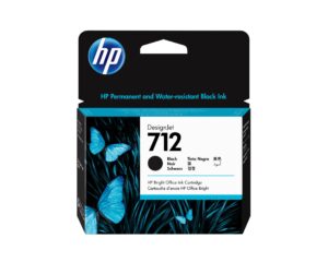 Cartucho de Tinta HP Cartucho de tinta DesignJet 712 de 80 ml, negro