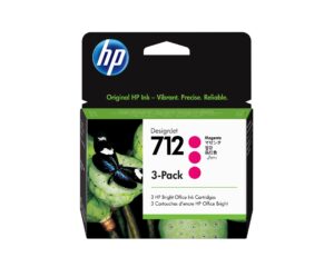 Repuesto para Impresora HP Cartucho de tinta DesignJet 712 de 29 ml, magenta, pack de 3