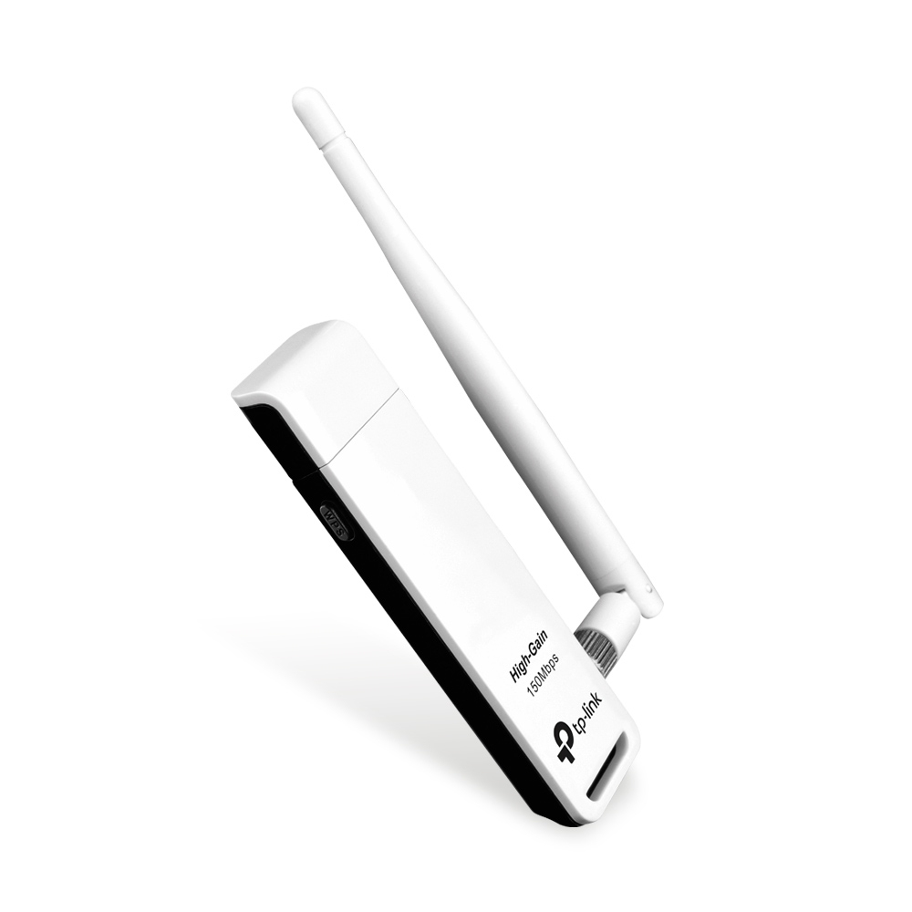 JFM Technology TP Link high gain USB wireless adapter with external antenna 150 Mbps in white